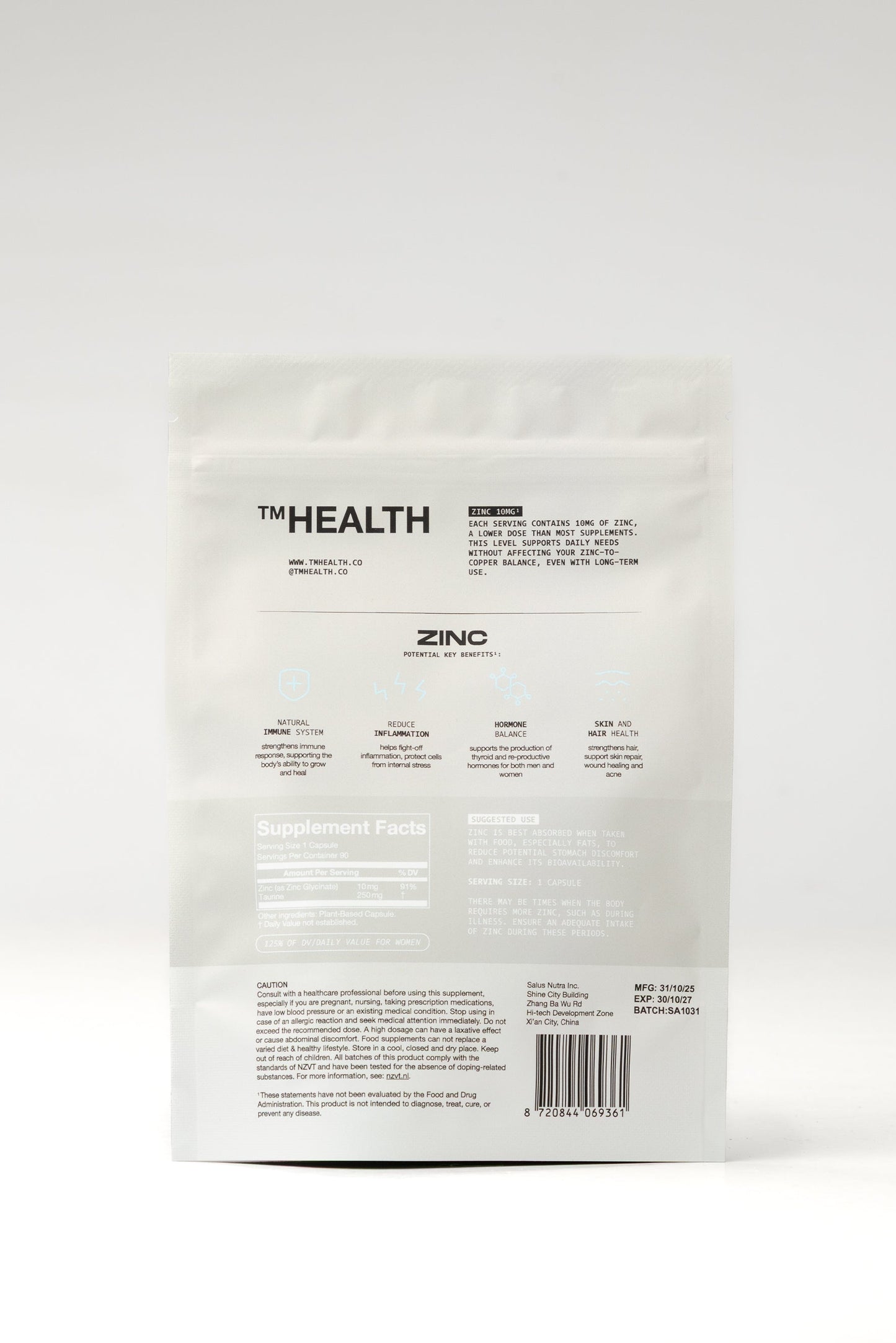 Zinc Glycinate 10mg